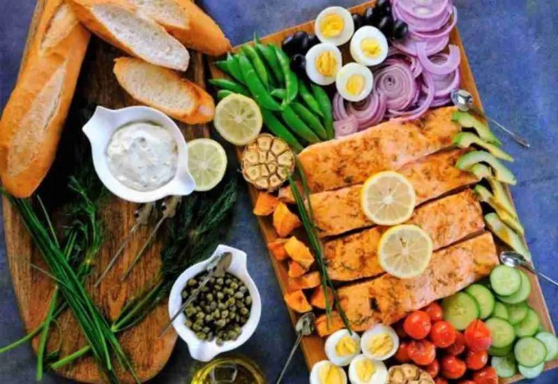 Baked Salmon Grazing Board